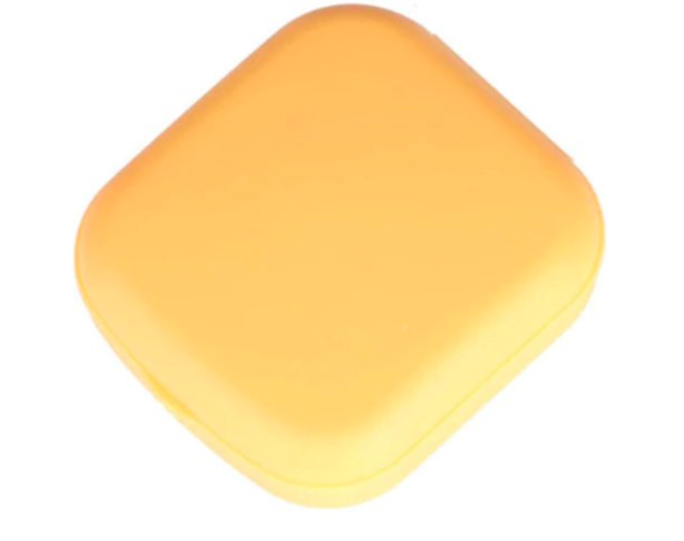 Lenzendoosje - pincet - zuignapje - spiegel - vloeistof - oranje